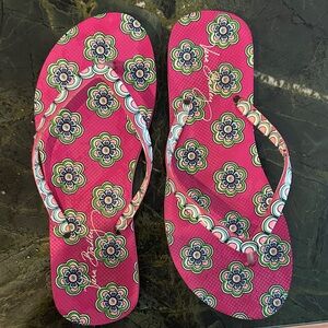 Vera Bradley Vibrant Pink Patterned Sandals